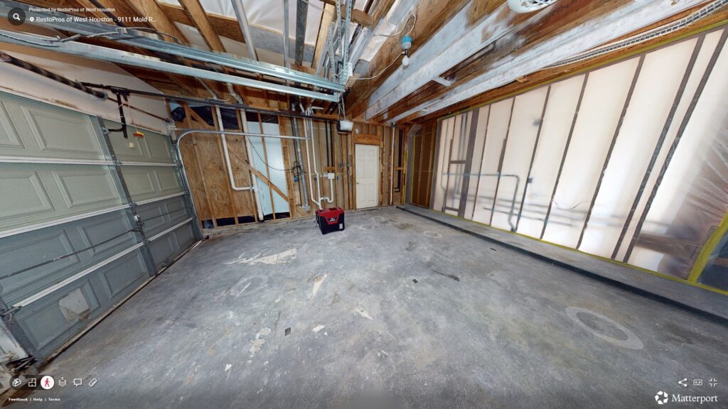 Garage after Remediation by RestoPros West Houston